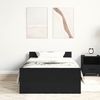 vidaXL Bettgestell ohne Matratze Schwarz Eichen-Optik 90x200 cm 862365 Bild 3
