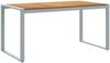 vidaXL Gartentisch Grau 160 x 80 x 75 cm Massivholz Akazie 4010603 Bild 2