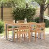 vidaXL Gartentisch Grau 160 x 80 x 75 cm Massivholz Akazie 4010603 Bild 4