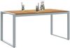 vidaXL Gartentisch Grau 160 x 80 x 75 cm Massivholz Akazie 4010603 Bild 3