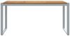 vidaXL Gartentisch Grau 160 x 80 x 75 cm Massivholz Akazie 4010603 Bild 5