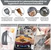 LuxusKollektion Kochbesteck-Set Küchenhelfer 6tlg Silikon Kochlöffel Edelstahl Grau Bild 2