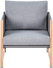 Lounge Set mit Tisch und Ottomane 5-Sitzer NOLA Grau Metall Bild 5