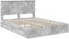 vidaXL Aufbewahrungsbett Beton Grau 150 x 200 cm Holzwerkstoff 3411197 Bild 4