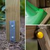 Fungoo Spielturm "Carol 2", natur,mit Rutsche, Schaukel und Kletterwand Bild 4