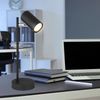 Tischleuchte, schwarz, chrom, Spot beweglich, H 35 cm Bild 2