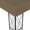 vidaXL Pavillon 3x3 m Taupe Stoff 312269 Bild 3