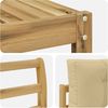 vidaXL Outdoor-Sofagarnitur mit Kissen 6 pcs Weiß und Beige 3386832 Bild 5