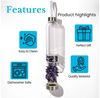 Intirilife Trinkflasche, Trinkflasche Wasserflasche - Heilsteinen, Tasche - Amethyst Bild 3