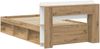 vidaXL Bettgestell mit Stauraum mit Kopfteil Artisan-Eiche 90x190 cm 3433327 Bild 5