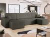 Mirjan24 'Kobaro U' Ecksofa, 312 x 145 x 82 cm, Schwarz Bild 2