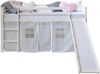 Homestyle4u Spielbett mit Rutsche, Stern, Kiefernholz weiß, 90x200 cm Bild 5