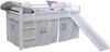 Homestyle4u Spielbett mit Rutsche, Stern, Kiefernholz weiß, 90x200 cm Bild 2