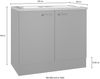 OPTIFIT Spülenschrank OPTImulti Breite 100 cm, Tiefe 60 cm, inkl. Arbeitsplatte und Einbauspüle Bild 4