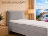 Best for Home Boxspringbett K16 Single SLIM mit Bettkasten & Bonellfederkernmatratze, Topper H3 (Einzelbett, Polsterbett, Juniorbett, Hotelbett, versch. Größen, 1-St, 70x200 80x200 90x200 100x200 cm), mit oder ohne Topper, Flexible Liefermöglichkeiten,... Bild 4
