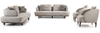 Sitzgruppe/Sofa Set - Wohnzimmergarnitur "Floravoria" 3+3+1-Grau Bild 2