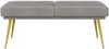 vidaXL Doppellagige Bank Hellgrau 120 x 45 x 46 cm Samt 42038585 Bild 4