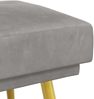 vidaXL Doppellagige Bank Hellgrau 120 x 45 x 46 cm Samt 42038585 Bild 5
