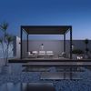 Weide E-Deluxe | elektrische Pergola mit LED | Voll Aluminium | 3 x 4 M | motorisiertes Lamellendach anthrazit Bild 4