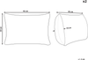 Kissen 2er Set Ohne Muster SASSAFRAS Leinen 30 x 45 cm Hellbraun Bild 2