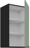 Küchen Hängeschrank 40 cm ARIA Aquamarin ultra matt + Schwarz matt, hochwertige Fronten mit Anti Fingerprint Beschichtung Küchenzeile Küchenblock Bild 3