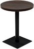 vidaXL Bistrotisch MDF und Stahl Rund 60×75 cm Dunkle Esche 245609 Bild 2