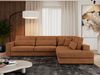 Freistehendes Ecksofa mit lose Kissen, L-form - SAVONA - rechts - Orange Stoff Bild 2