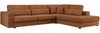 Freistehendes Ecksofa mit lose Kissen, L-form - SAVONA - rechts - Orange Stoff Bild 4