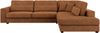 Freistehendes Ecksofa mit lose Kissen, L-form - SAVONA - rechts - Orange Stoff Bild 5