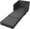 vidaXL Schlafsessel Ausziehbar Dunkelgrau Stoff 243649 Bild 5