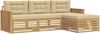 vidaXL Outdoor-Sofagarnitur 4 pcs Weiß und Beige 3390283 Bild 2