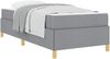 vidaXL Bettrahmen mit Matratze Hellgrau 80 x 200 cm Stoff 3398892 Bild 3