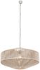 Große Boho Pendelleuchte SVEA Lampenschirm aus Baumwolle Beige, Ø 61cm Bild 2