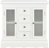 vidaXL Sideboard Weiß 70x28x70 cm Massivholz Kiefer 280027 Bild 2