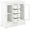 vidaXL Sideboard Weiß 70x28x70 cm Massivholz Kiefer 280027 Bild 3