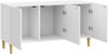 vidaXL TV-Schränk Hochglanz Weiß 99 x 34,5 x 50 cm Holzwerkstoff 894719 Bild 3