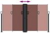 vidaXL Seitenmarkise Ausziehbar Braun 140x1200 cm 4004809 Bild 5