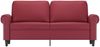 vidaXL 2-Sitzer-Sofa Weinrot 140 cm Kunstleder 359507 Bild 2