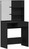 vidaXL Schminktisch mit Regal Schwarz Eichen-Optik 74.5 x 40 x 141 cm 862782 Bild 2