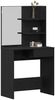 vidaXL Schminktisch mit Regal Schwarz Eichen-Optik 74.5 x 40 x 141 cm 862782 Bild 3