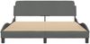 vidaXL Bettgestell "Dover" Dunkelgrau 160x200 cm Stoff 373206 Bild 4