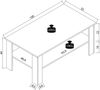 VCM Rolas 921269 H. 44 x B. 100 x T. 55 cm Bild 5