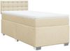 vidaXL Boxspringbett mit Matratze Creme 80x200 cm Stoff 3288034 Bild 3