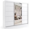 ALTDECOR Schiebetürenschrank MAKI (Kleiderschrank Aluminium-Leisten, Spiegel, Schiebetürenschrank) Bild 4
