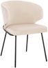 HOME DELUXE Esszimmerstuhl AMARA Samt - 4er Set Beige Bild 4