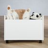 IDIMEX Spielzeugtruhe BENJAMIN (Set), Kinderzimmer Aufbewahrung aus Holz Aufbewahrungsbox mit Rollen weiß Bild 2