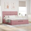 vidaXL Ottoman-Bett mit Matratzen Rosa 180x200 cm Samt 3313564 Bild 3