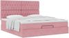 vidaXL Ottoman-Bett mit Matratzen Rosa 180x200 cm Samt 3313564 Bild 5