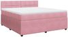 vidaXL Boxspringbett mit Matratze Rosa 180x200 cm Samt 3290111 Bild 3