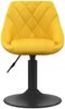 vidaXL Esszimmerstühle 2 Stk. Drehbar Senfgelb Samt 335334 Bild 4